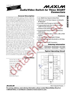 MAX4399CTK+D datasheet  